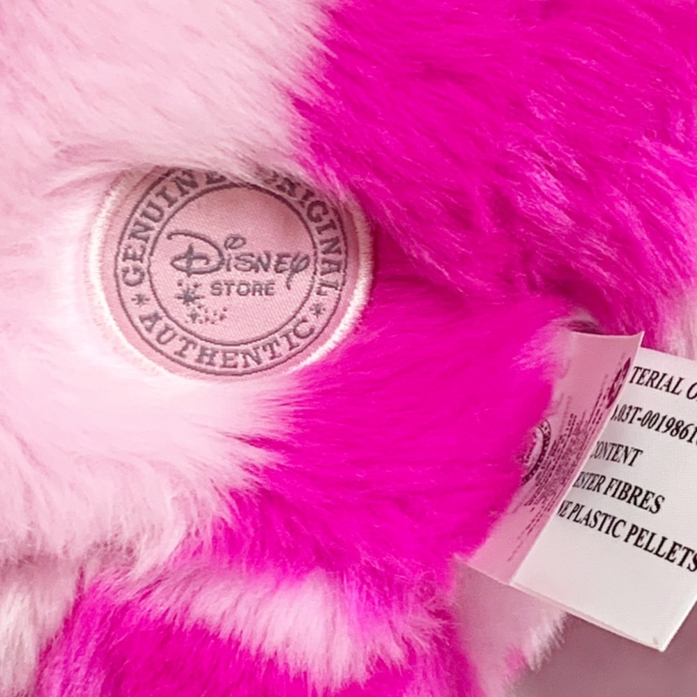 Disney Store Exclusive Cheshire Cat Plush 20” Pink Striped Vintage - Picture 3 of 7